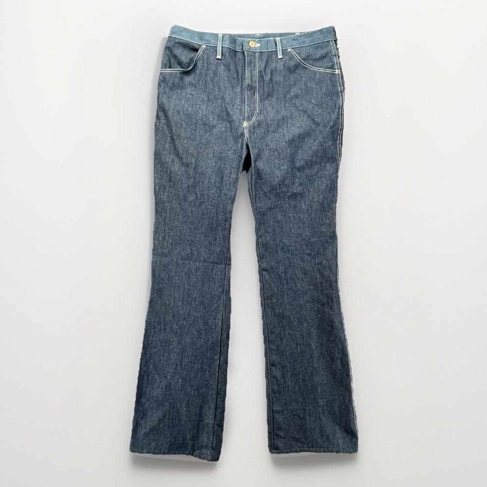 VTG 70s Rustler Denim Jeans 38x34 Bootcut Retro Classic Vibes Made In‎ USA
